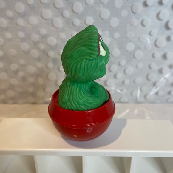 Vintage Sesame Street Oscar the Grouch Roly Poly toy - Picture 6 of 6